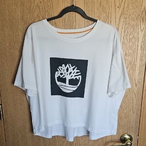 Timberland White T-Shirt with Logo
